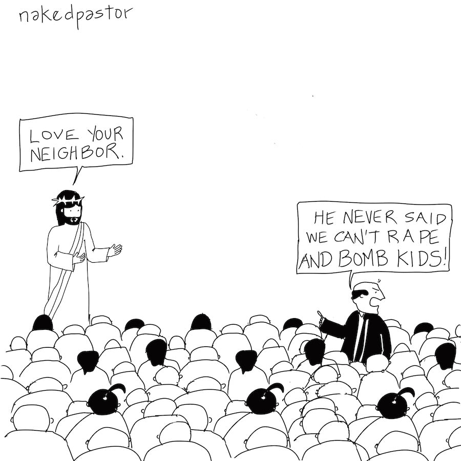 He Never Said Digital Cartoon-Digital Cartoons-nakedpastor