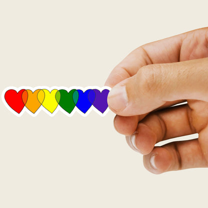 Hearts LGBTQ Sticker-Stickers-nakedpastor