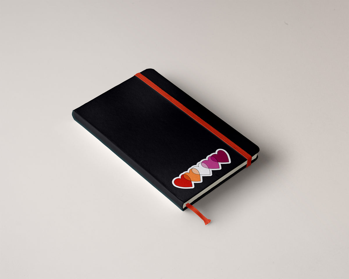 Hearts Lesbian Sticker-Stickers-nakedpastor