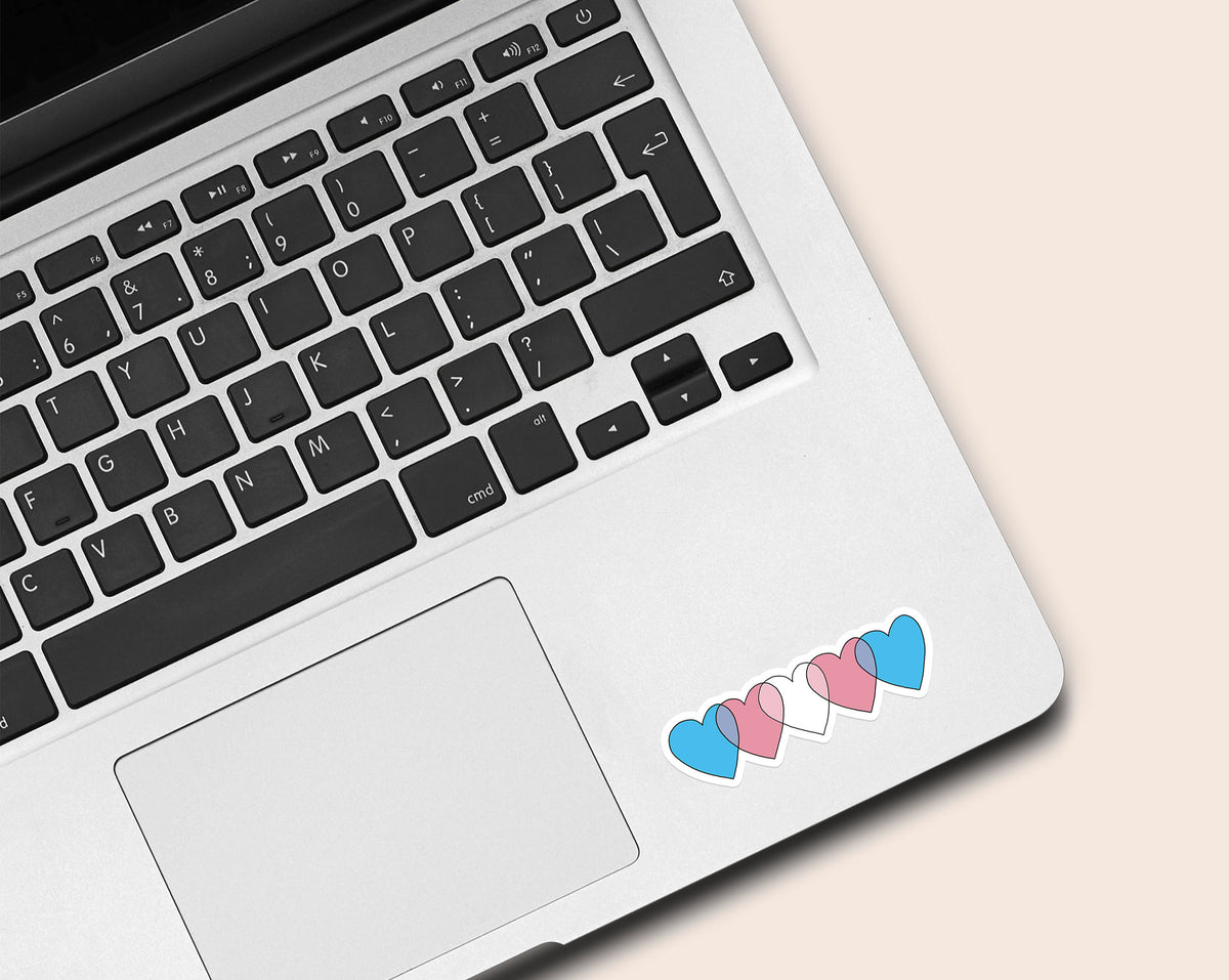 Hearts Trans Sticker-Stickers-nakedpastor