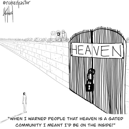 Heaven is a Gated Community Digital Cartoon