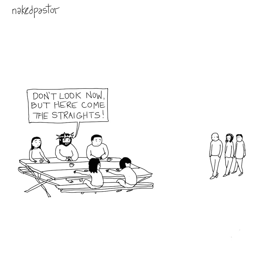 Here Come the Straights Digital Cartoon-Digital Cartoons-nakedpastor