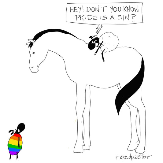 High Horse Pride Digital Cartoon-Digital Cartoons-nakedpastor