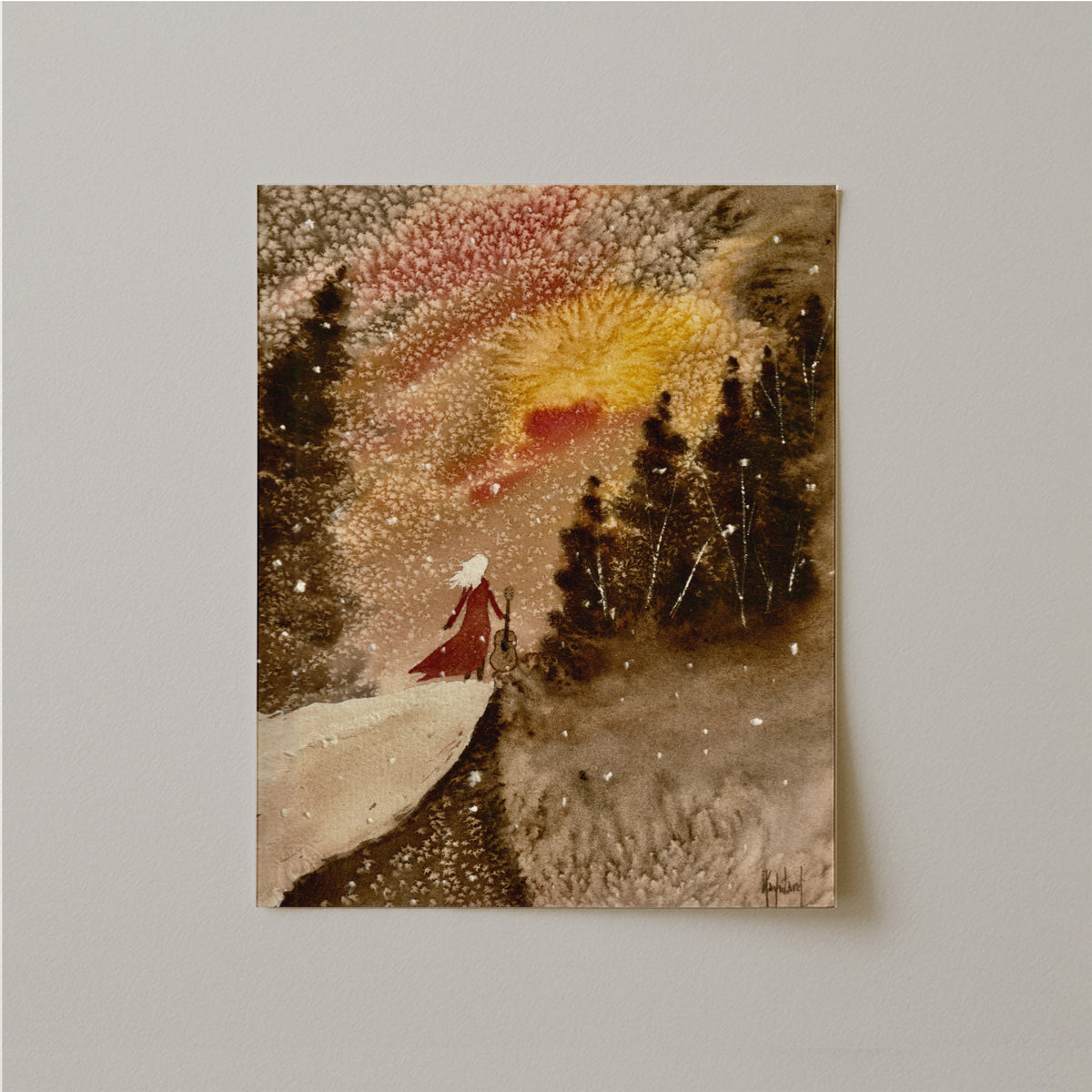 Timber Series "I Won't Stop Singing" Print-Paintings-nakedpastor