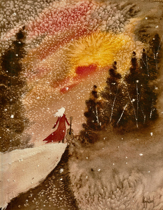 Timber: "I Can Never Stop Singing" Digital Watercolor