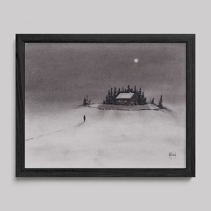 I Just Want to Come Home Charcoal Print