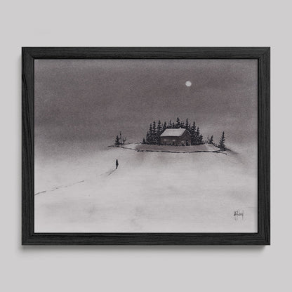 I Just Want to Come Home Charcoal Print
