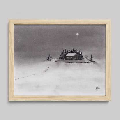 I Just Want to Come Home Charcoal Print