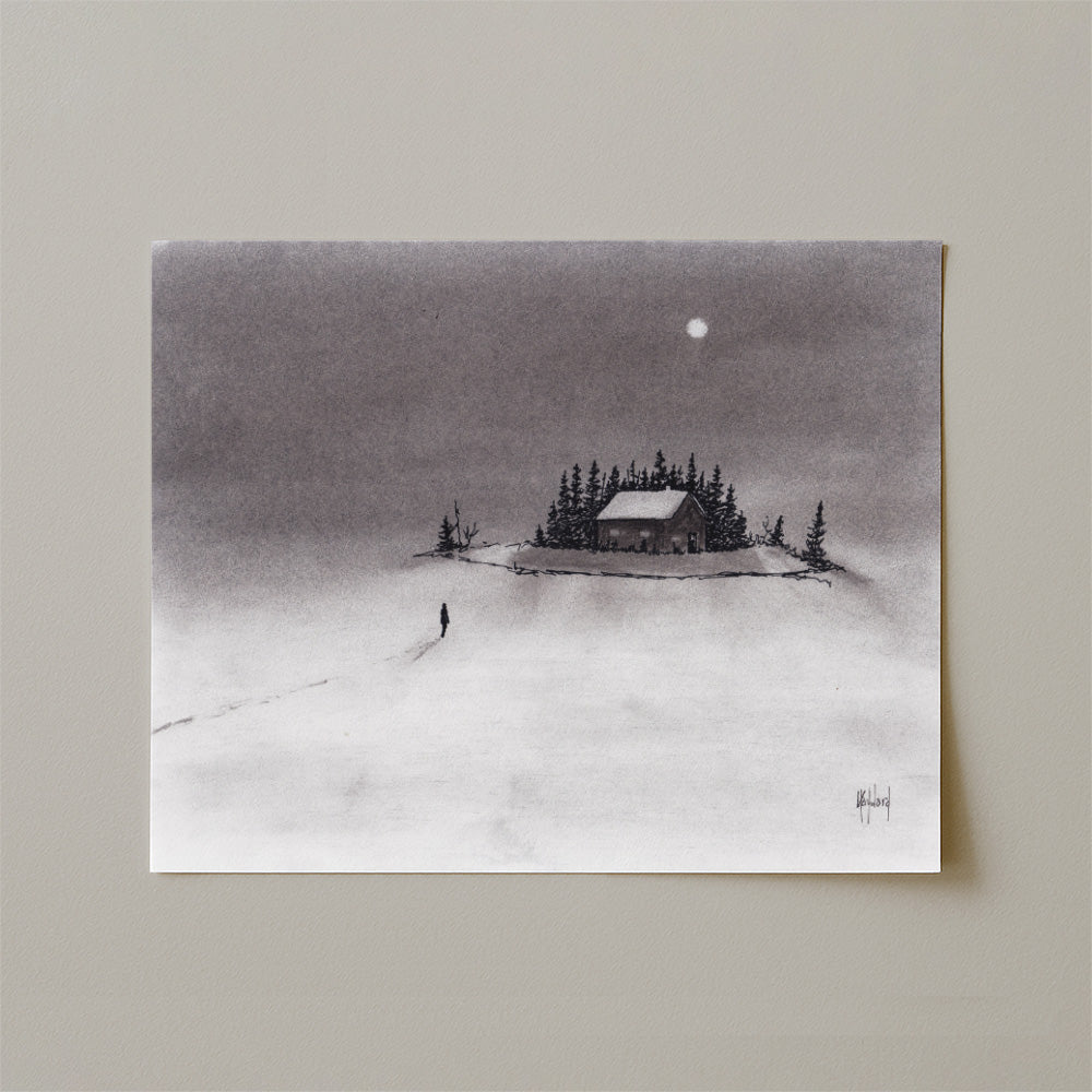 I Just Want to Come Home Charcoal Print