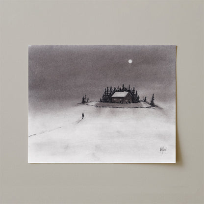 I Just Want to Come Home Charcoal Print