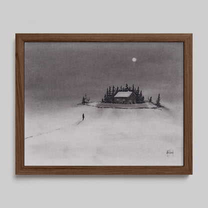 I Just Want to Come Home Charcoal Print