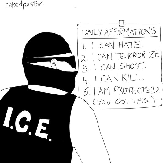 ICE Daily Affirmations Digital Cartoon-Digital Cartoons-nakedpastor