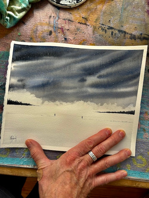 If There Was A Place We Could Meet Original Watercolour Painting-Painting-nakedpastor