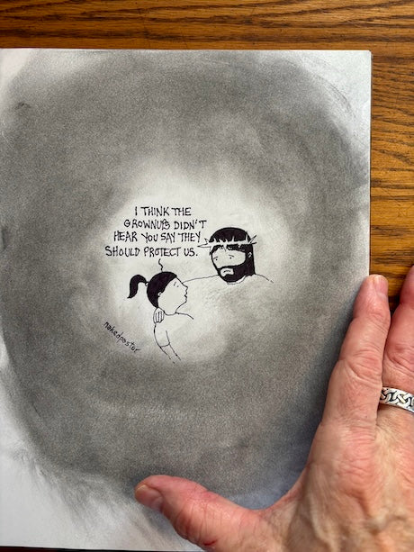 Grownups Should Protect Us Original Cartoon Drawing-Cartoons-nakedpastor