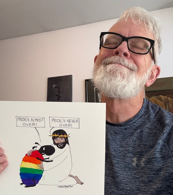 Pride's Never Over Original Cartoon Drawing-Cartoons-nakedpastor