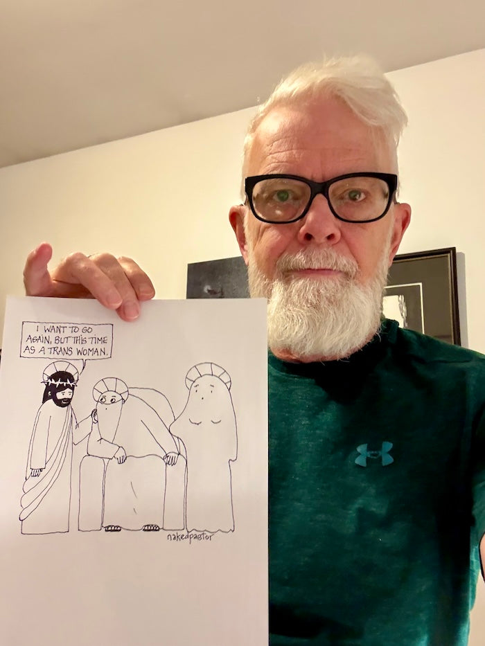 As a Trans Woman Original Cartoon Drawing