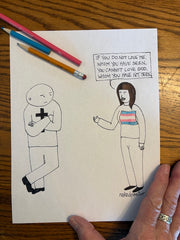 Whom You Have Seen Original Cartoon Drawing-Cartoons-nakedpastor