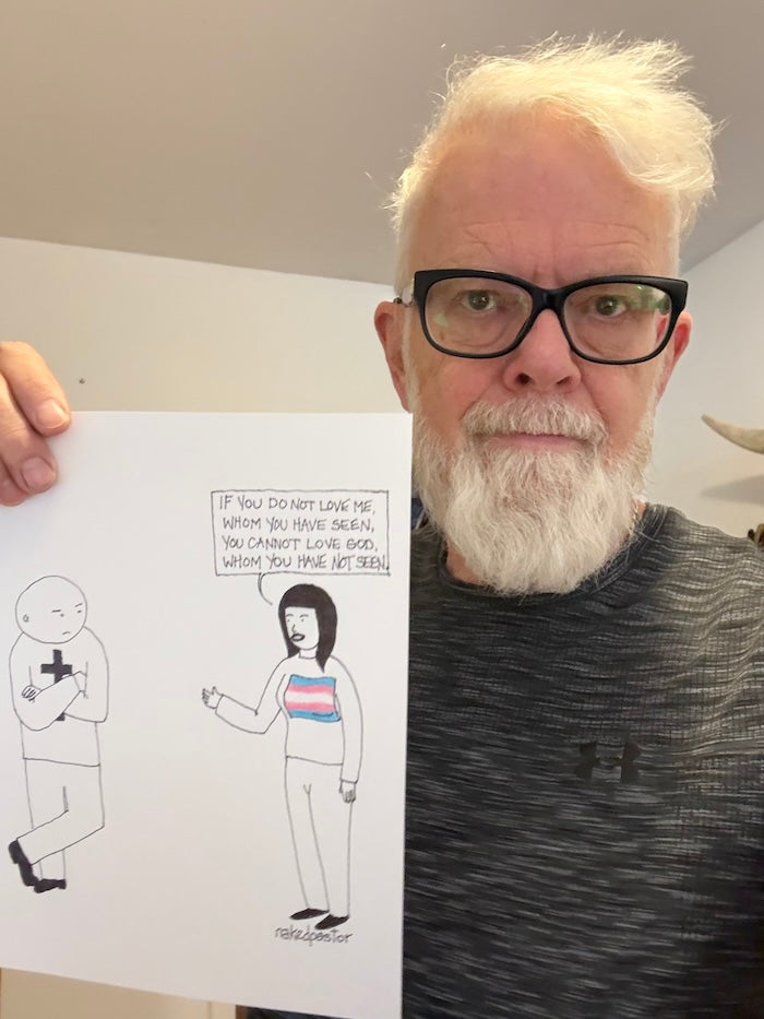 Whom You Have Seen Original Cartoon Drawing-Cartoons-nakedpastor