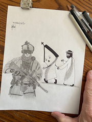 The Church's Attraction Original Cartoon Drawing - by nakedpastor