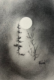 Don't Let Our Light Dim Original Charcoal Drawing - by nakedpastor