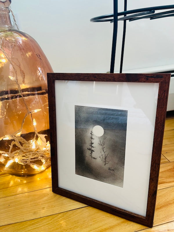 Don't Let Our Light Dim Original Charcoal Drawing - by nakedpastor