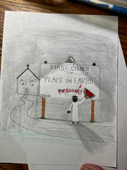 Peace on Earth Particularly Original Cartoon Drawing-Cartoons-nakedpastor