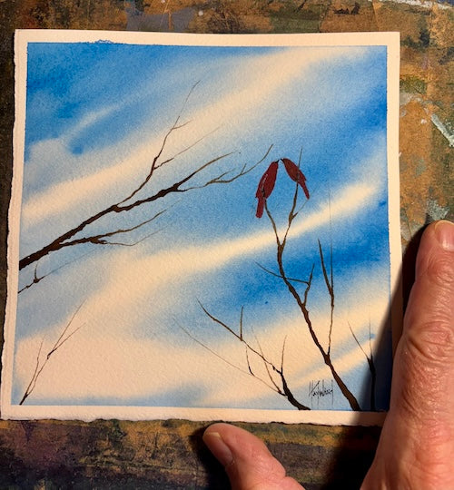 We Meet Again Original Watercolor Painting