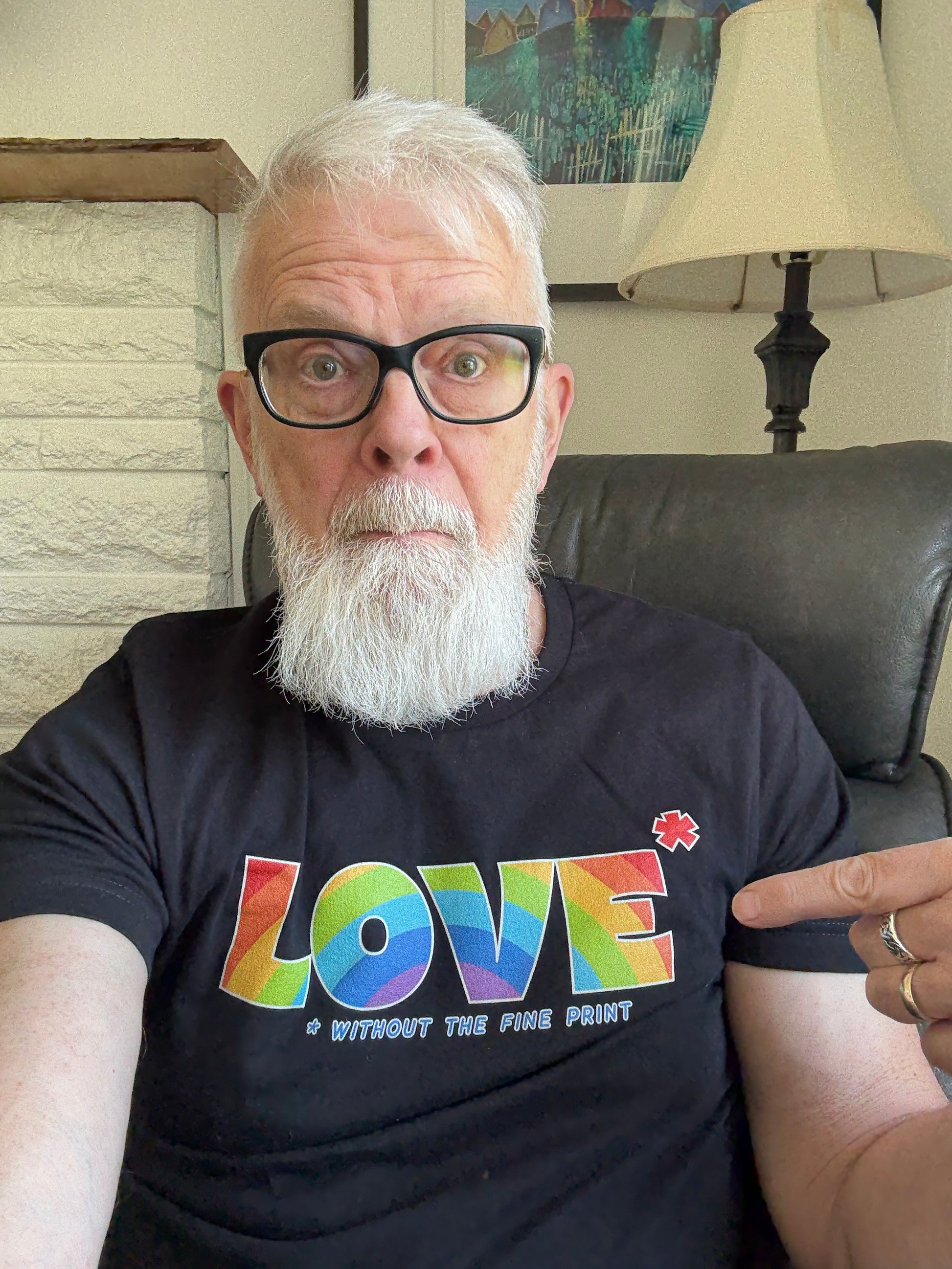 Love Without the Fine Print Rainbow T-Shirt-Shirts-nakedpastor