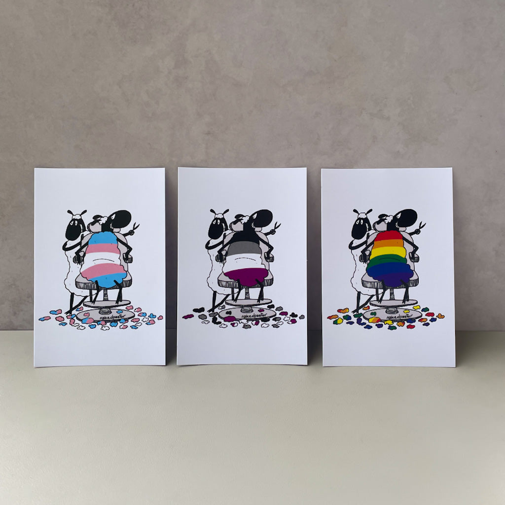 Asexual Haircut Mini Print-nakedpastor