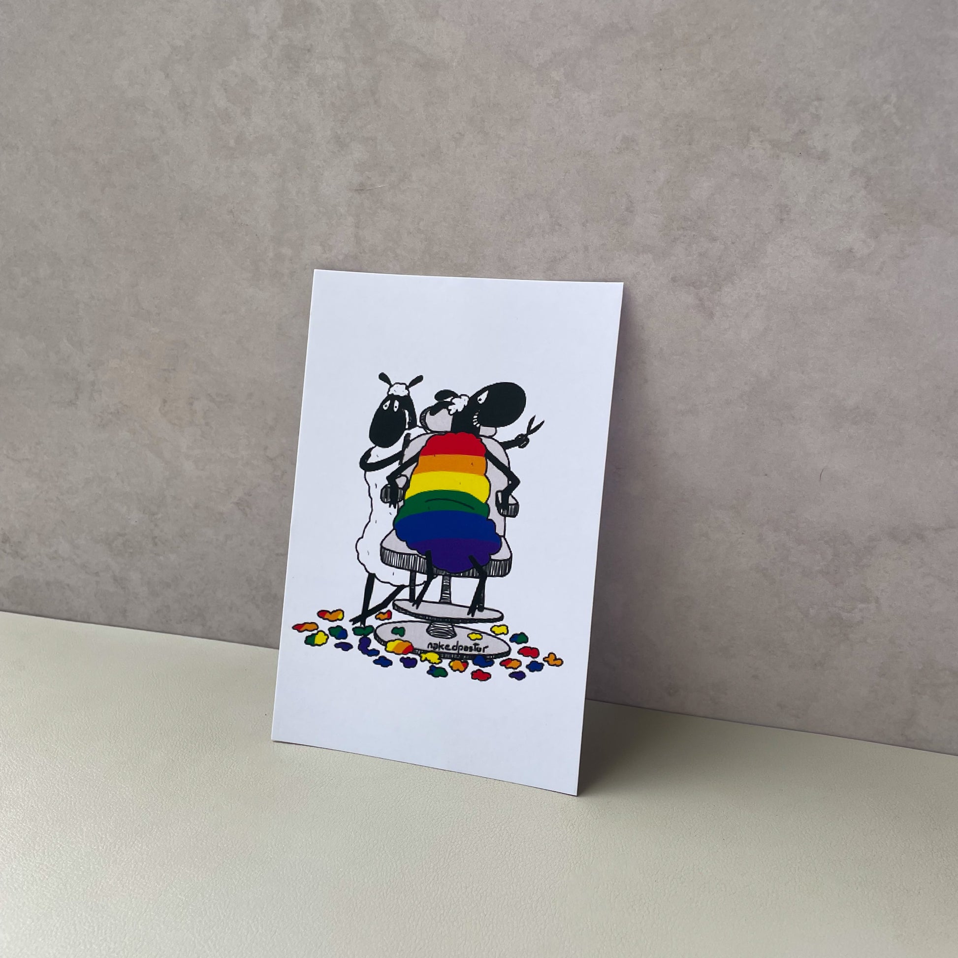 Rainbow Haircut Mini Print-nakedpastor