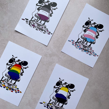 Rainbow Haircut Mini Print-nakedpastor