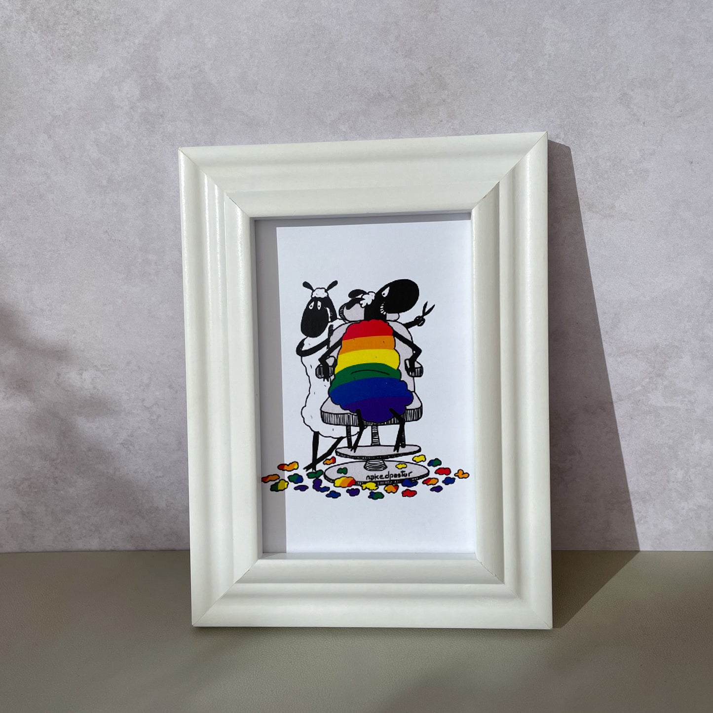 Rainbow Haircut Mini Print-nakedpastor