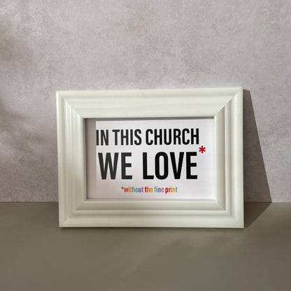 In This Church Mini Print-nakedpastor