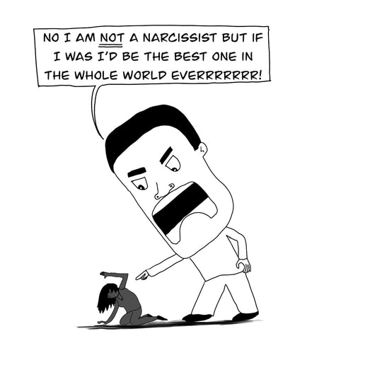 I Am Not a Narcissist Digital Cartoon-Cartoons-nakedpastor