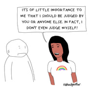 I Don't Even Judge Myself Digital Cartoon-Digital Cartoons-nakedpastor