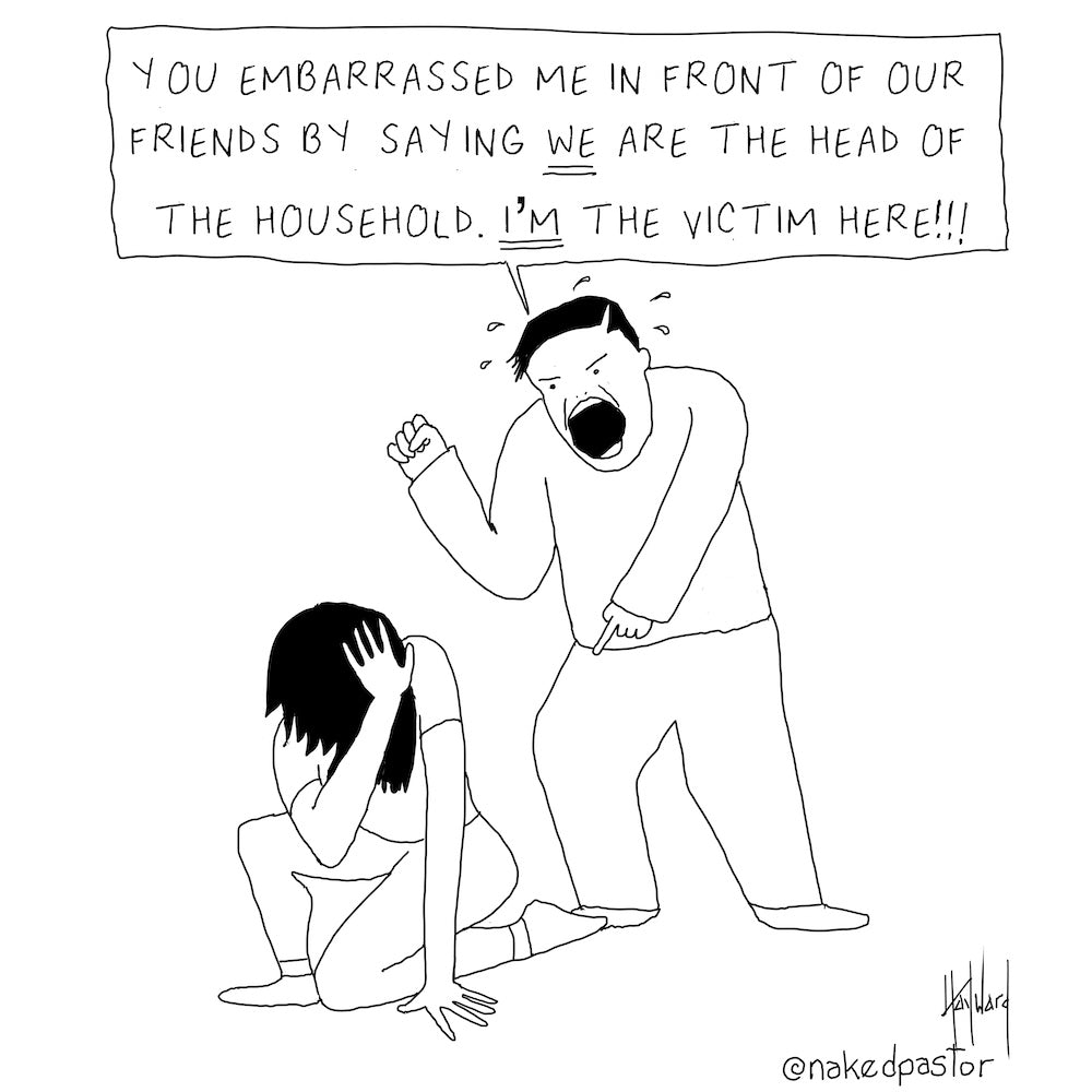 I'm The Victim Here Digital Cartoon - by nakedpastor
