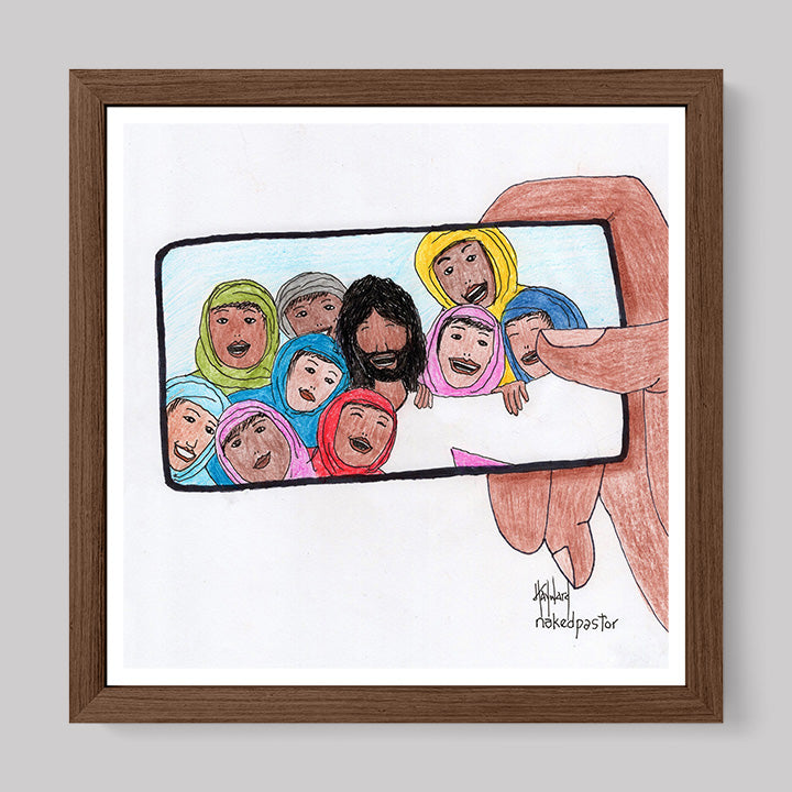 Jesus And His Disciples Print-Cartoons-nakedpastor