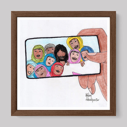 Jesus And His Disciples Print-Cartoons-nakedpastor