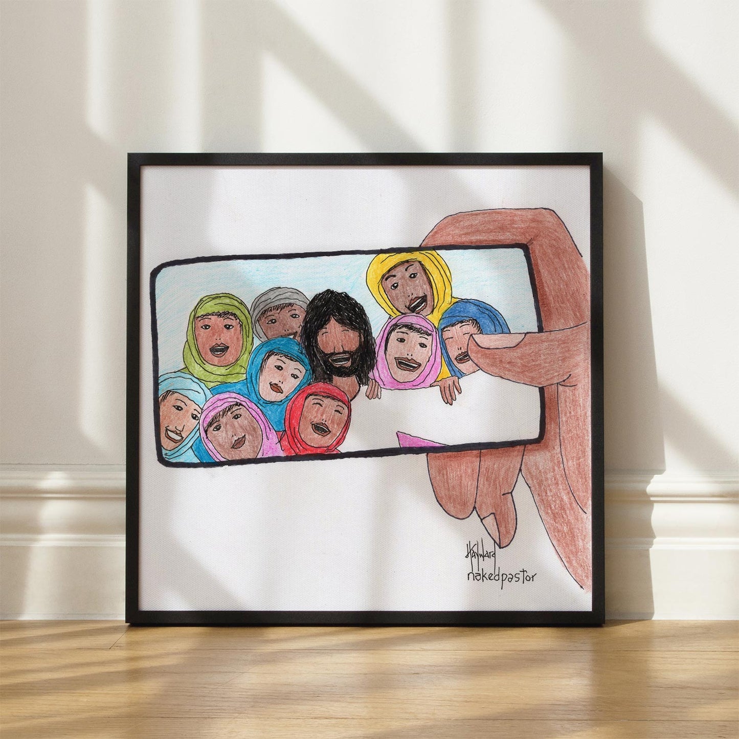 Jesus And His Disciples Print-Cartoons-nakedpastor