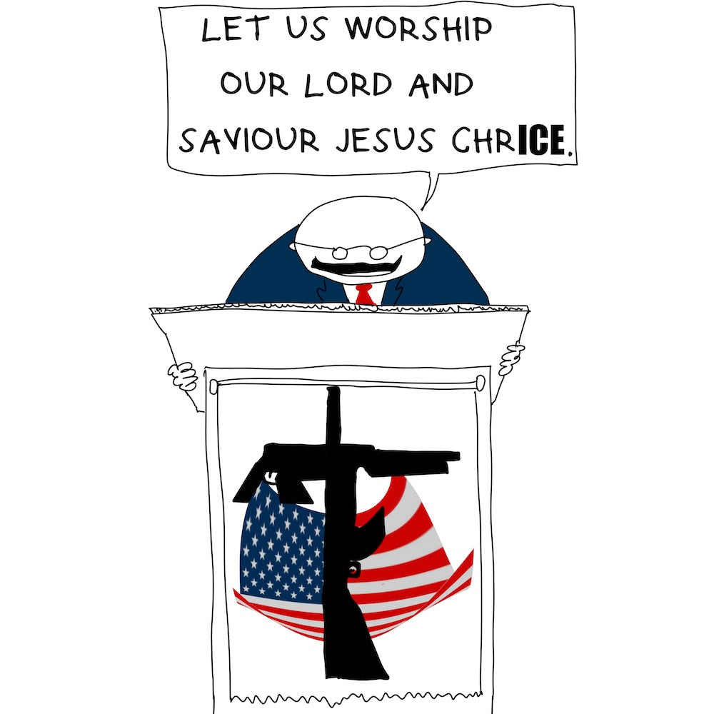Jesus Chrice Digital Cartoon-Digital Cartoons-nakedpastor