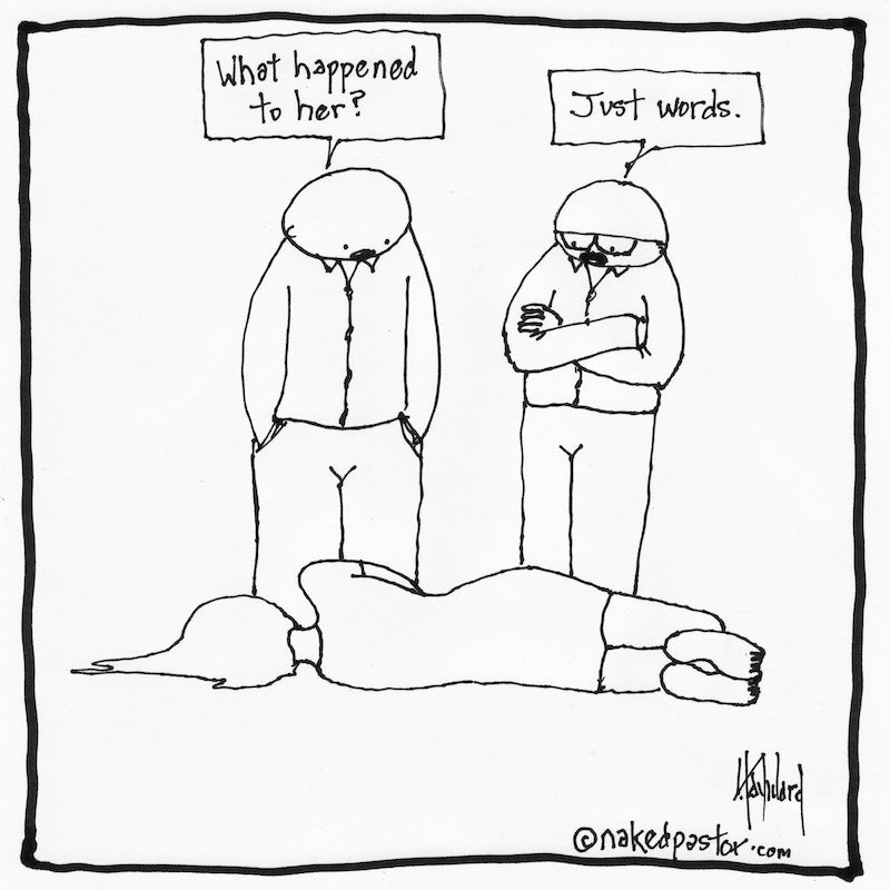 Just Words Digital Cartoon-Digital Cartoons-nakedpastor