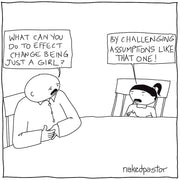 Just a Girl Digital Cartoon-Digital Cartoons-nakedpastor
