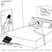 Just Married Just In Time Digital Cartoon - by nakedpastor
