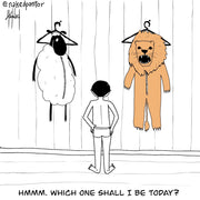 Lamb or Lion Digital Cartoon - by nakedpastor