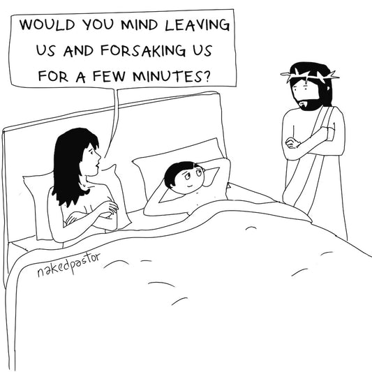 Leave and Forsake Us Digital Cartoon-Digital Cartoons-nakedpastor