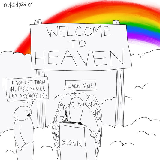 You'll Let Anybody In Digital Cartoon-Digital Cartoons-nakedpastor