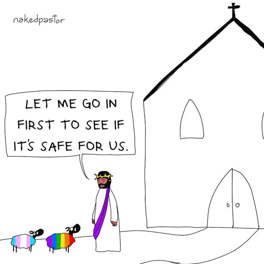 Let Me Go In First Digital Cartoon-Digital Cartoons-nakedpastor