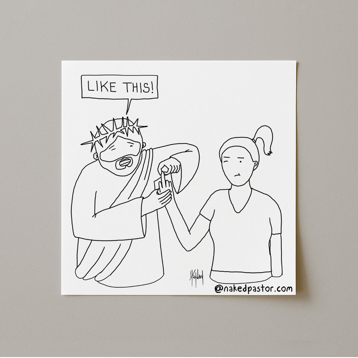 Spirituality and Defiance Like This Cartoon Print-Cartoons-nakedpastor