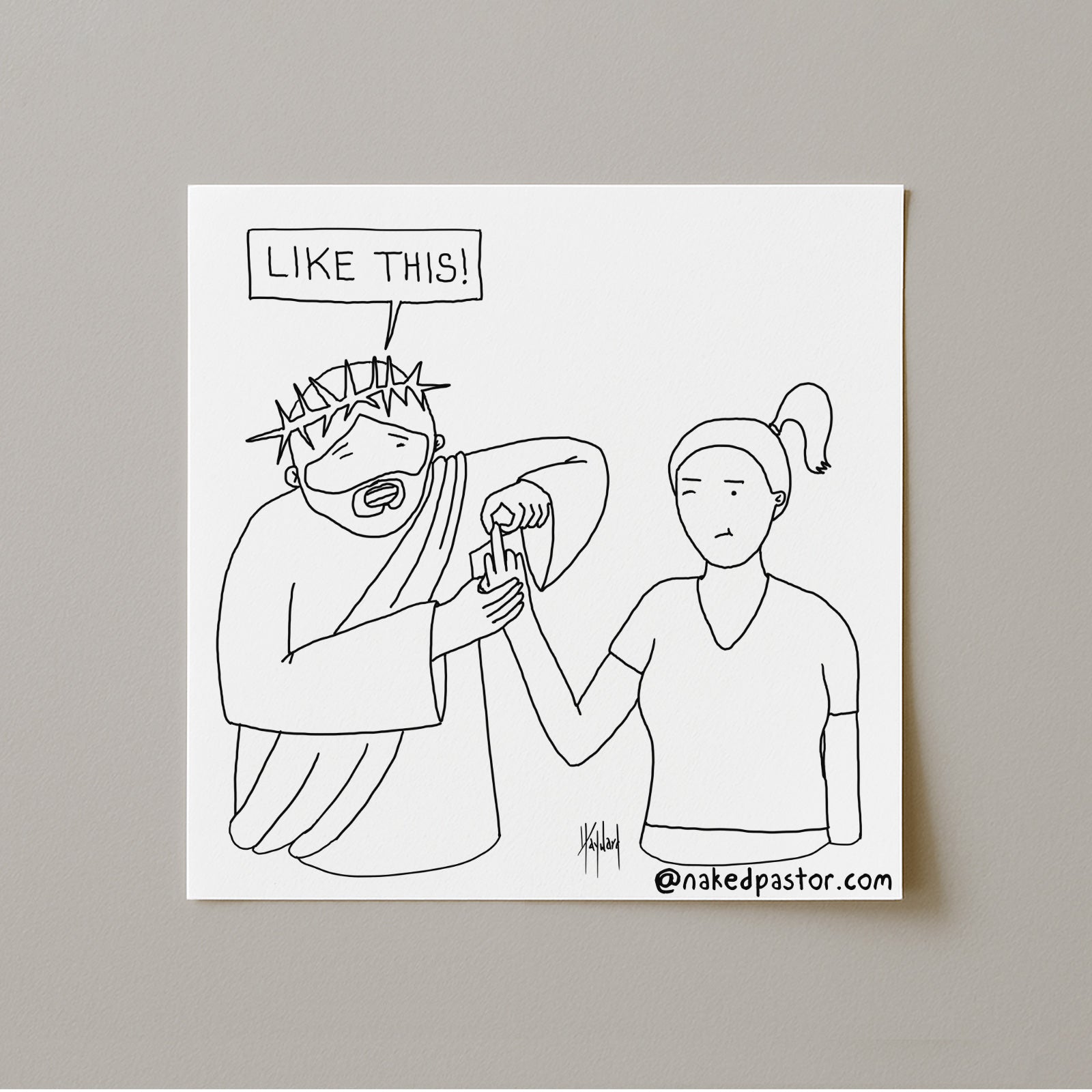 Spirituality and Defiance Like This Cartoon Print-Cartoons-nakedpastor