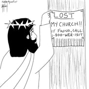 Lost My Church Digital Cartoon - by nakedpastor